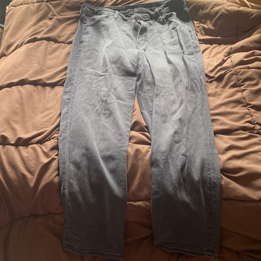 Black AE straight jeans